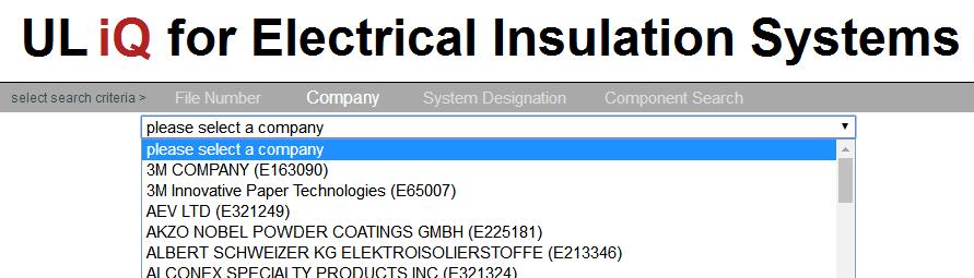 Electrical Insulation System Database 绝缘系统盘问